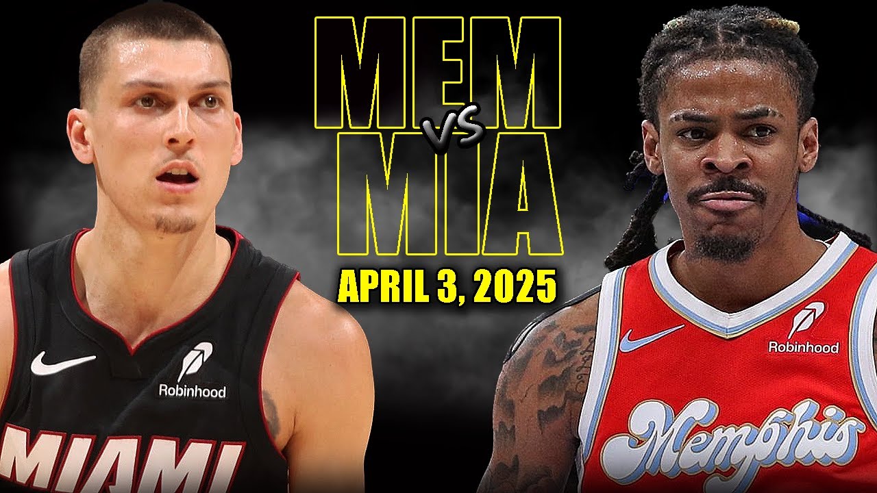 Miami Heat vs Memphis Grizzlies Full Game Highlights - April 3, 2025 | NBA Regular Season