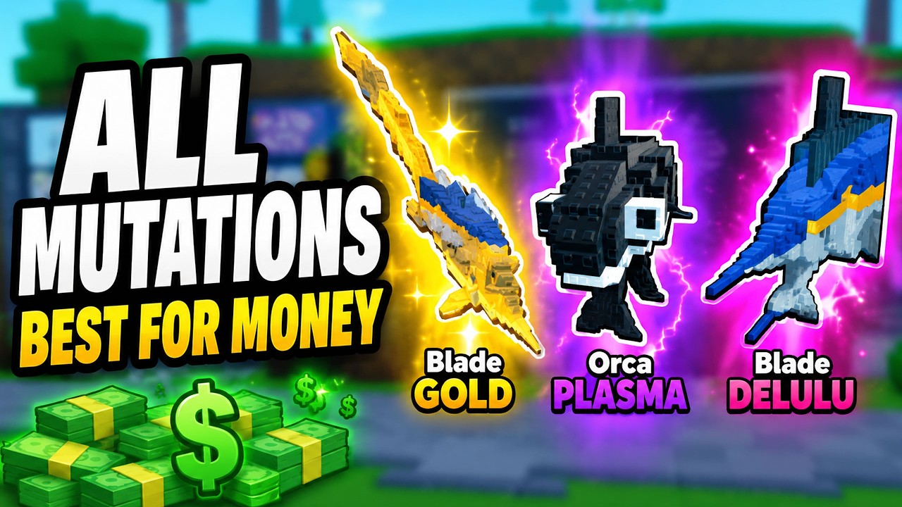 ALL MUTATIONS GUIDE (BEST MUTATION for MONEY) in BE A FISH BAIT Roblox