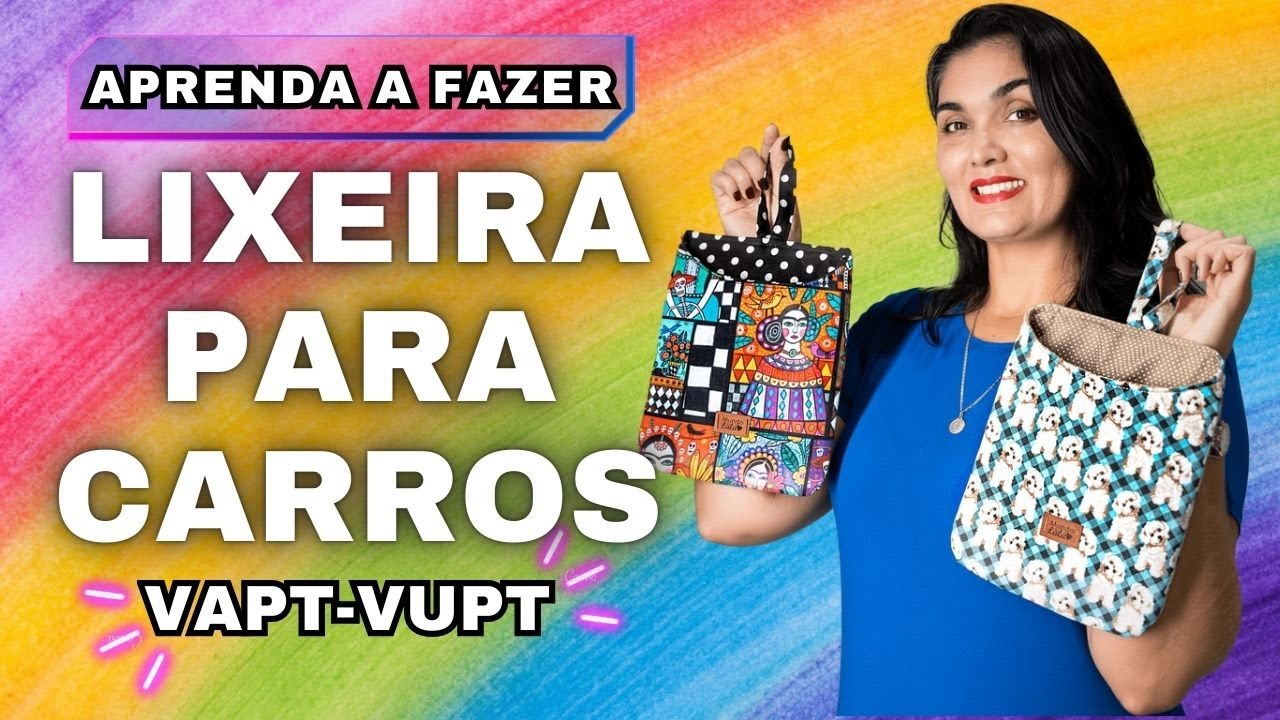 Lixeira para carros linda e prática