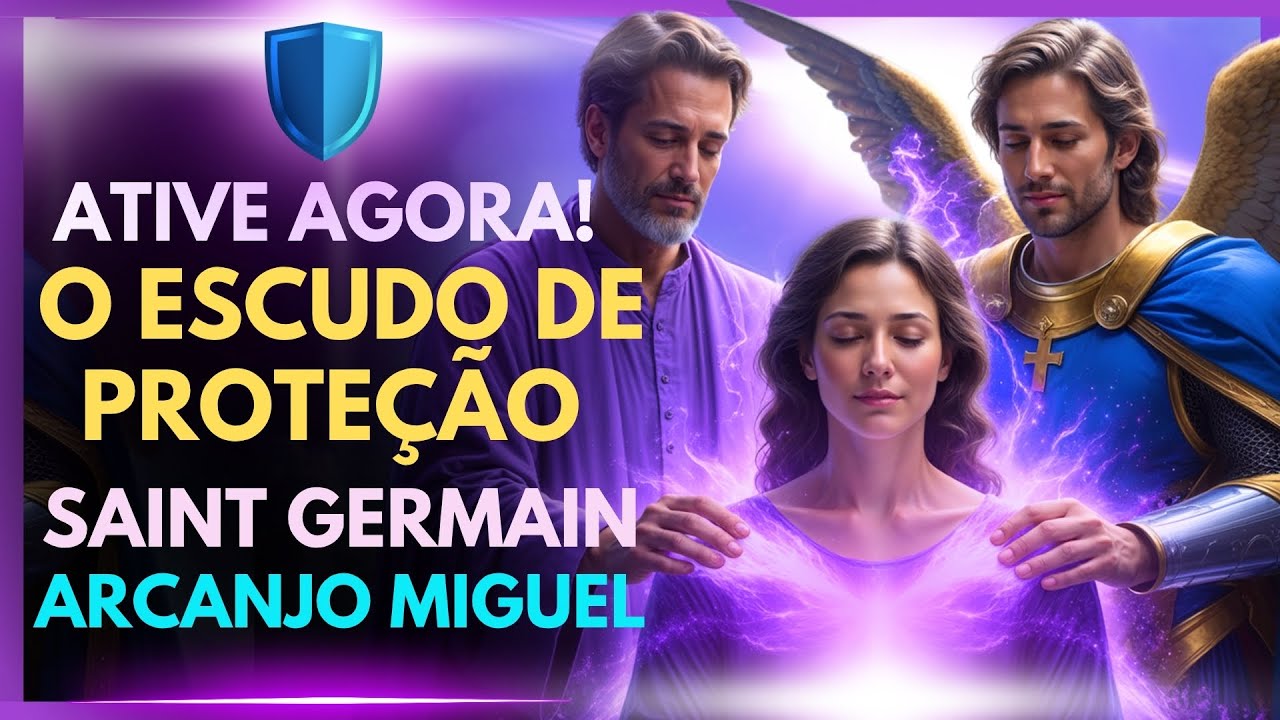 🔮 Blindagem Energética Poderosa 💜 Ative a Proteção dos Mestres Saint Germain e Arcanjo Miguel