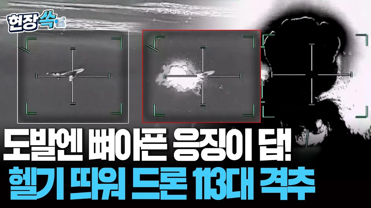 도발엔 뼈아픈 응징이 답!…UAE, 헬기 띄워 이란 드론 113대 '산산조각' [현장쏙] / 연합뉴스TV(YonhapnewsTV)