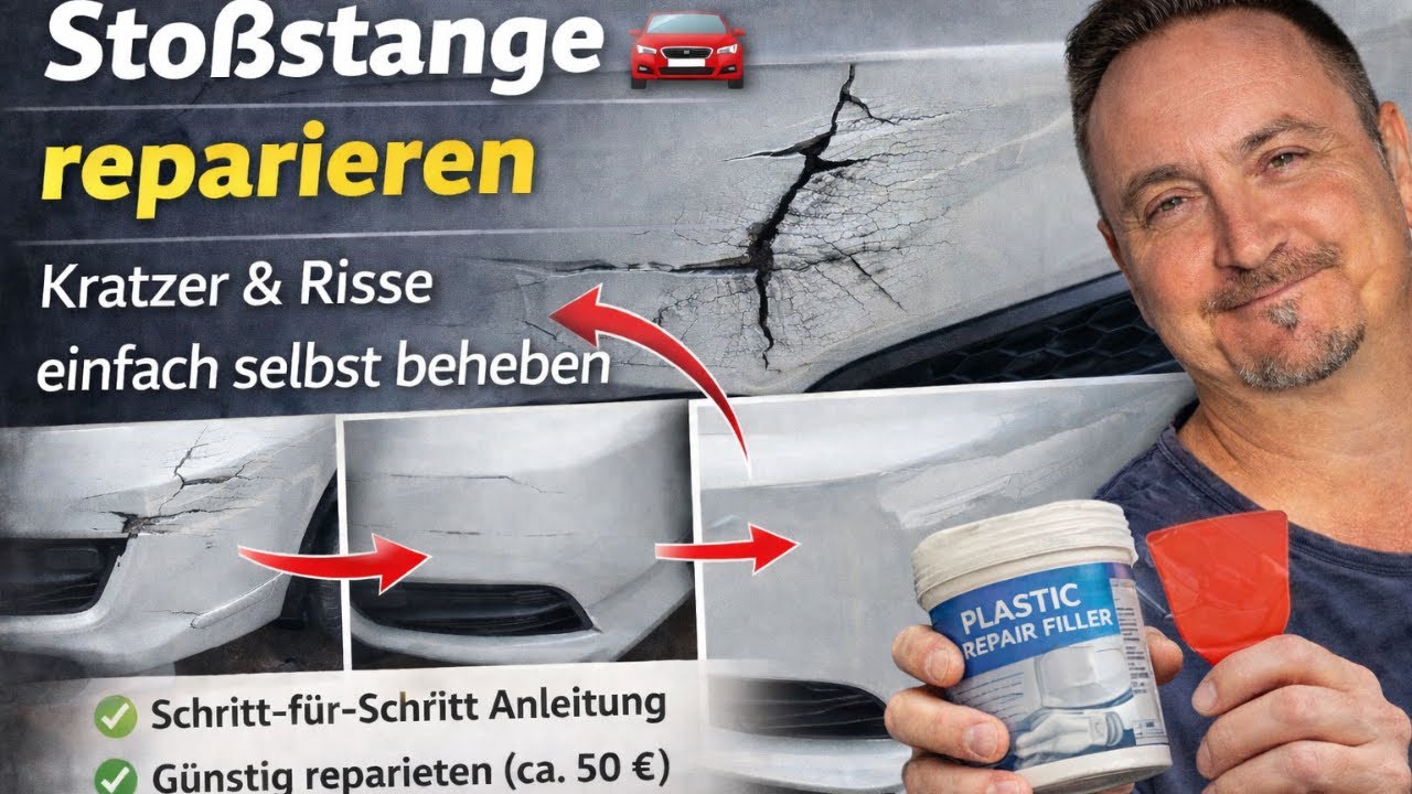 Sto&szlig;stange reparieren 🚗 | Kratzer & Risse einfach selbst beheben