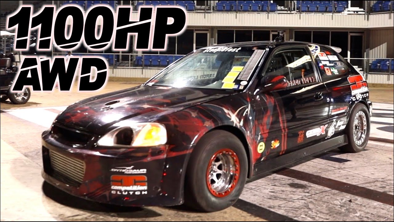 AWD Civic UPSETS Domestics! 1100HP 
