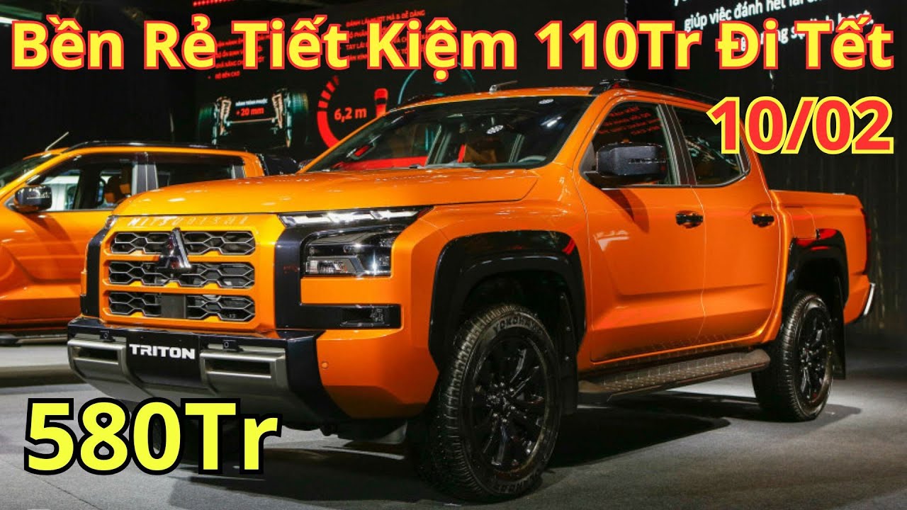 ✅Giá Khuyến mại Mitsubishi Triton Tháng 2 Mới. Bán Tải Bền Rẻ Tiết Kiệm 110Tr Đi Tết | Xegiatot24h