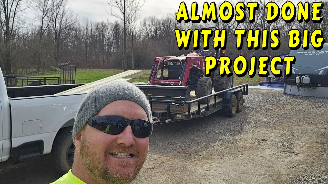 LATE NIGHT TO FIX THIS ISSUE tiny house homesteading off-grid cabin build DIY HOW TO sawmill tractor
