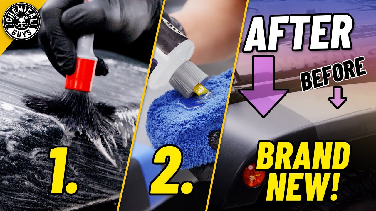 How To Restore Faded Black Plastic Trim On Your Car and Bring Back the Bold! [DIY - Chemical Guys]
