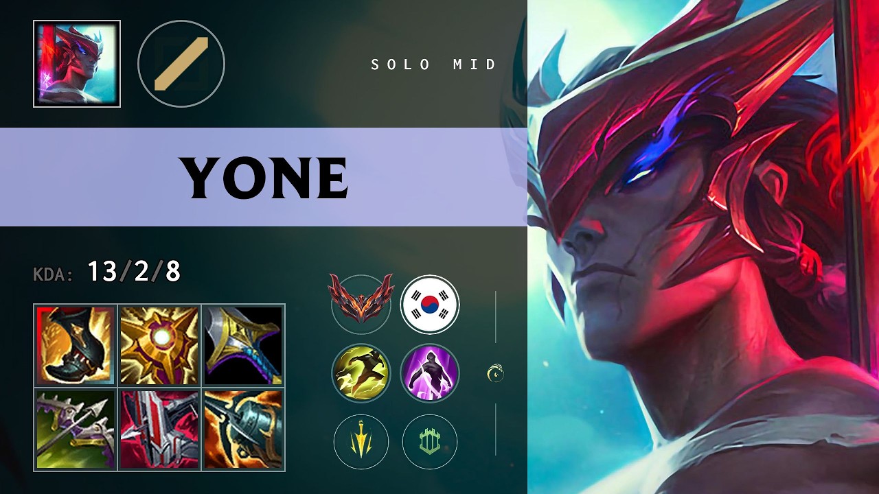 Yone Mid vs Pantheon - KR Grandmaster Patch 26.11
