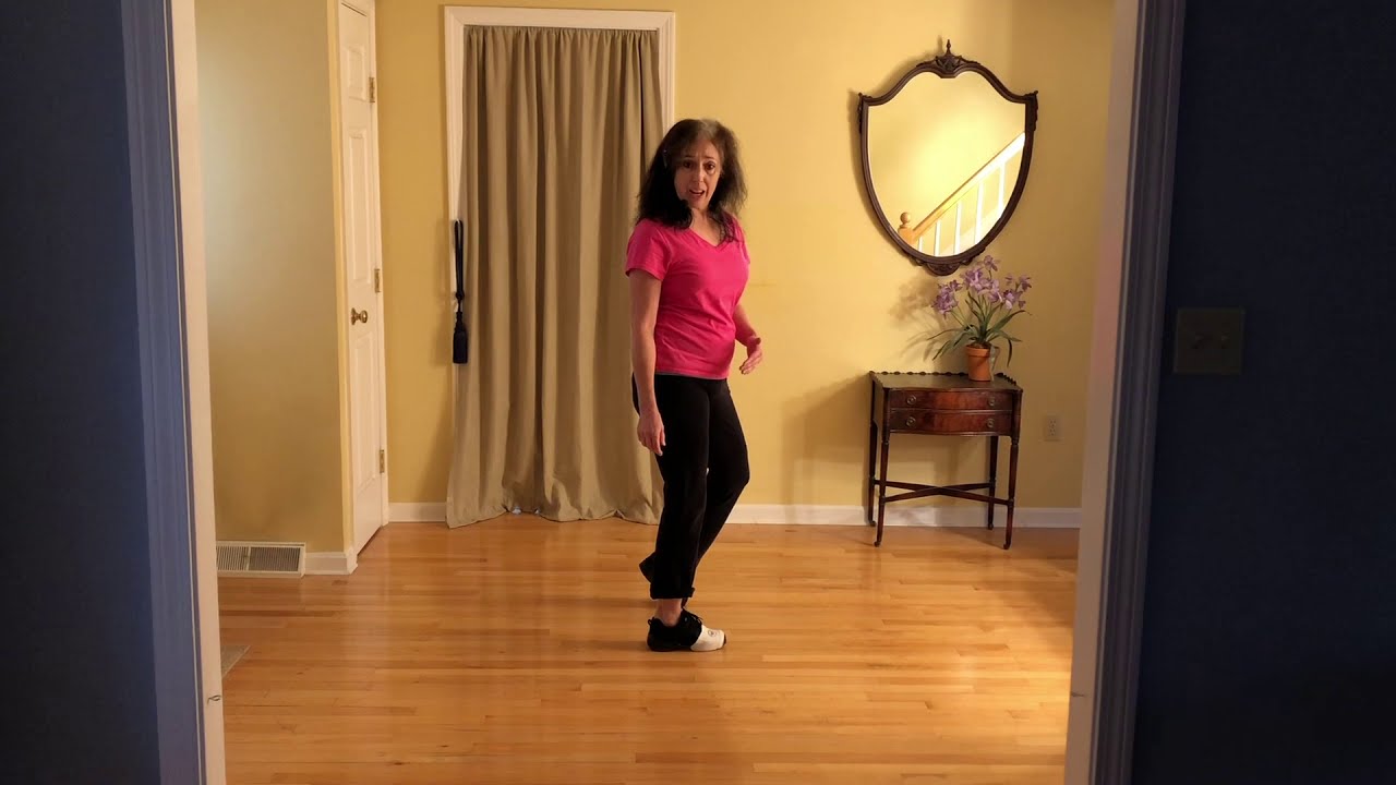 Jerusalema (slower) - L4 Line Dance Lesson & Dance Along Music 9:45 (see other video for full speed)