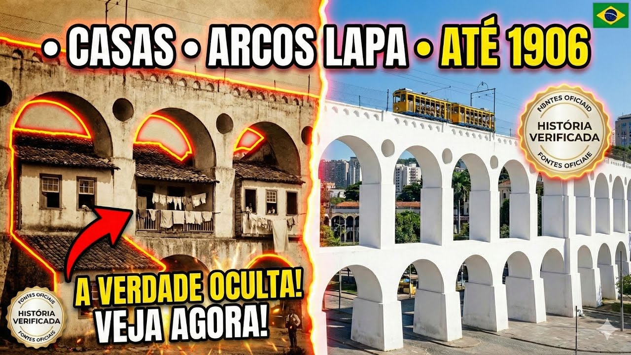 Por Que Havia CASAS Dentro dos Arcos da Lapa? (Até 1906)