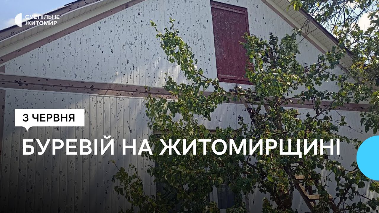 Буревій на Житомирщині: знеструмлено понад 20 тисяч осель та пошкоджено сотні будинків
