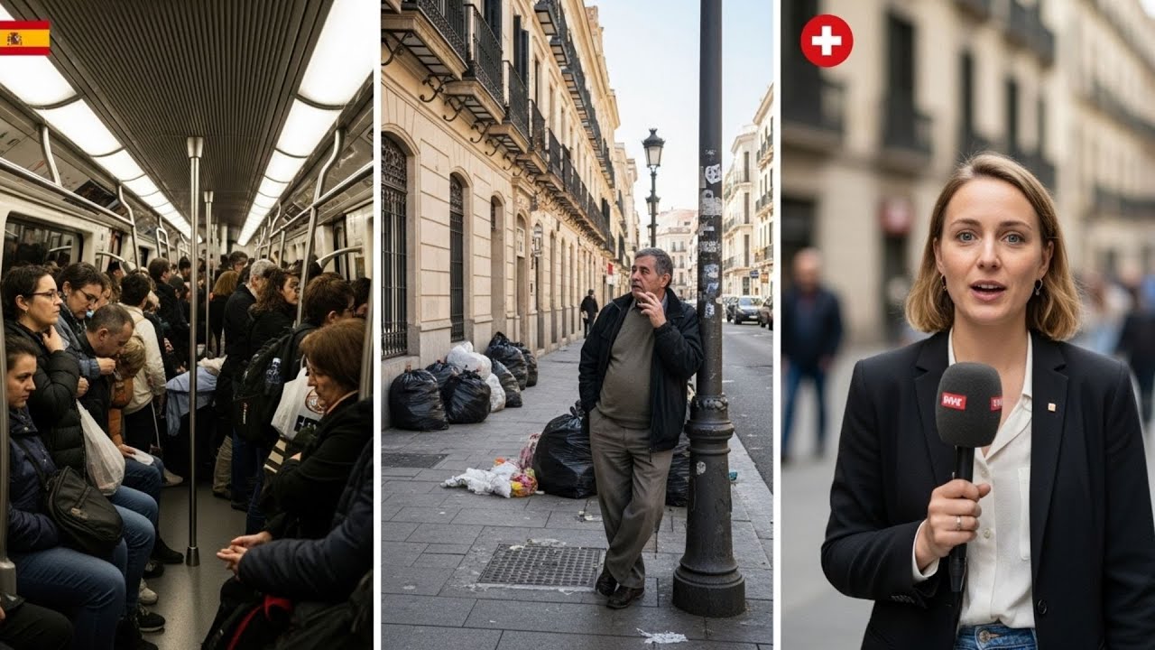 Periodista suiza queda en shock su primer día en Madrid y rompe prejuicios sobre el caos