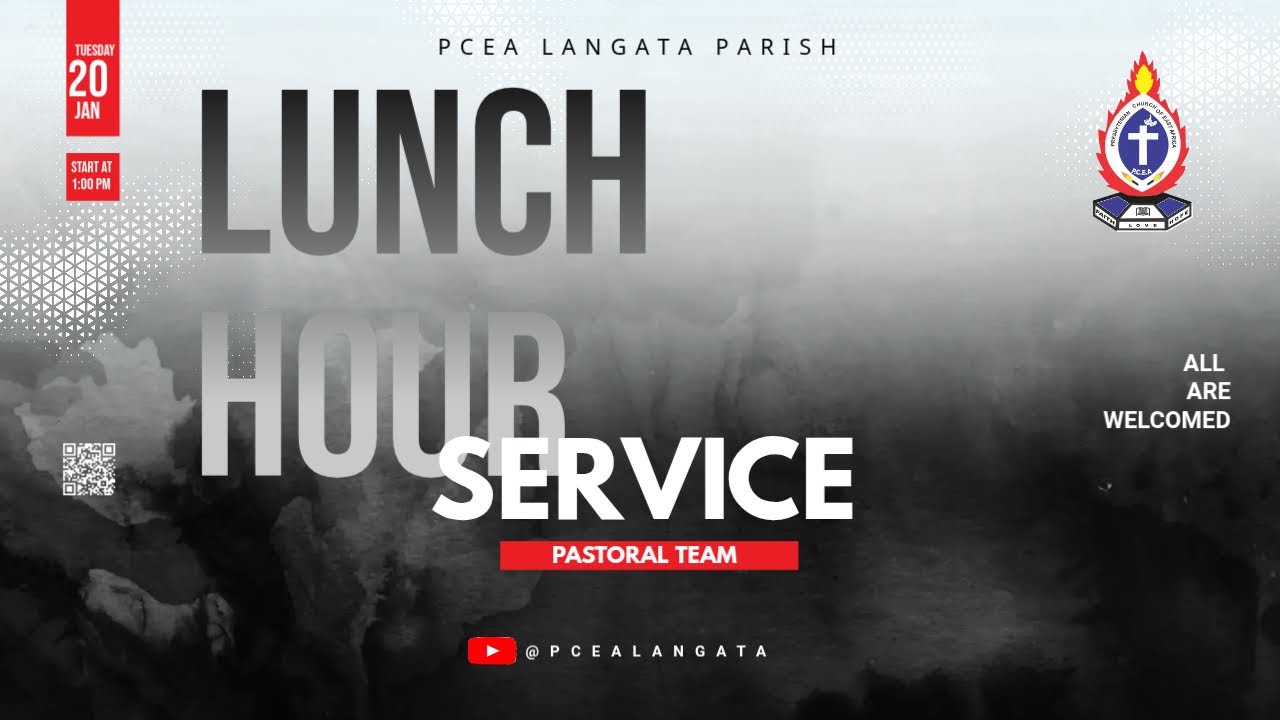 LUNCH-HOUR SERVICE 20TH JAN 2026