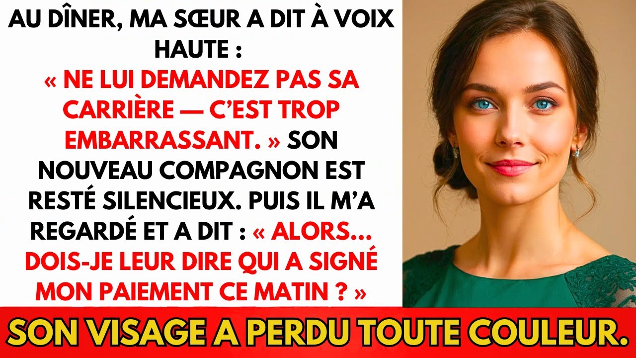 Ma Sœur S'est Moquée De Moi Au Dîner, Jusqu'à Ce Que Son Mari Révèle La Vérité...