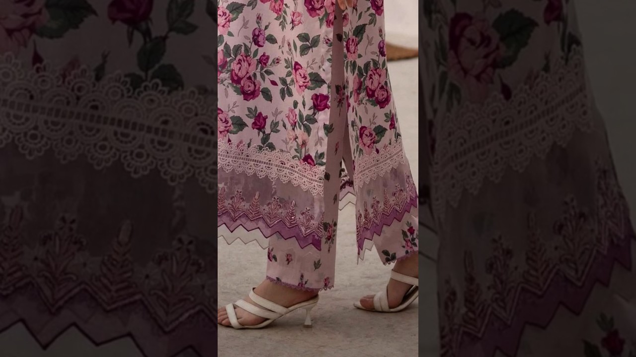 latest lawn Dresses Design summer dresses designing Daman designing sleeves Design trousers design