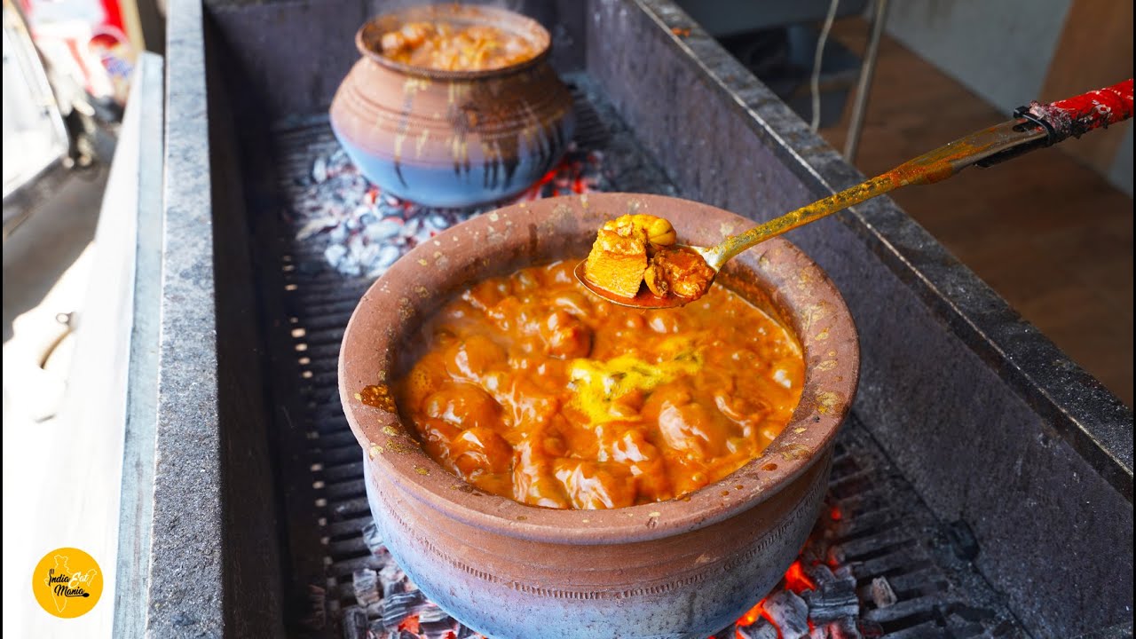 Hyderabad Biggest Champaran Handi Mutton or Chicken Making Rs. 249/- Only l Hyderabad Street Food