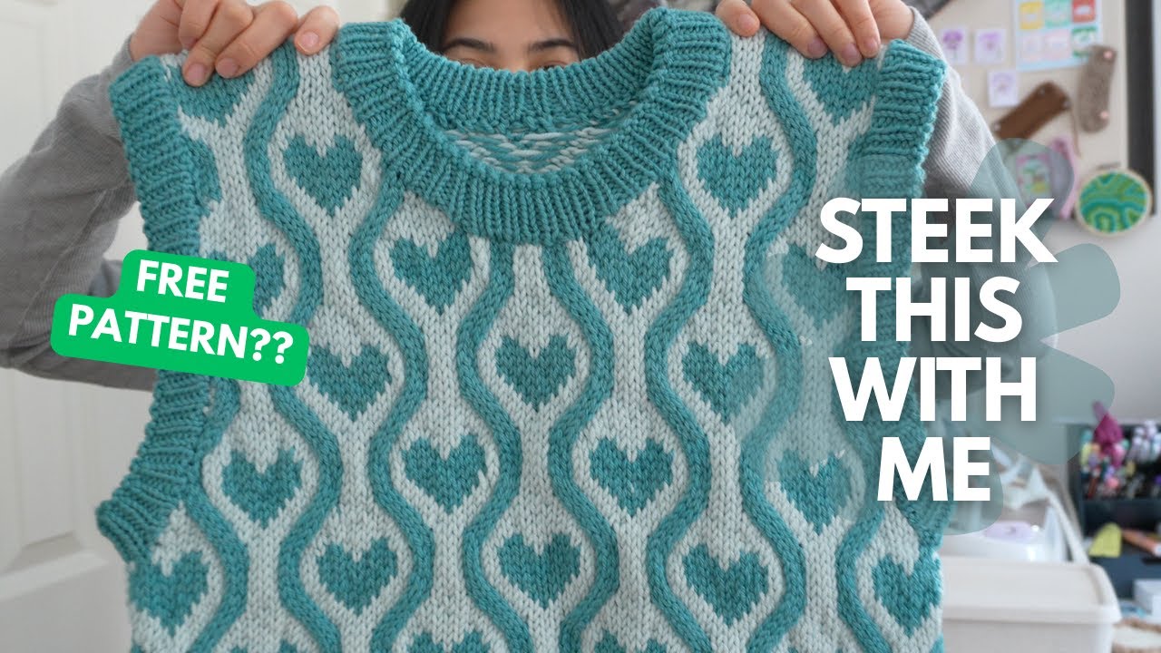 Most Complex Knitting Construction I've Ever Done || Twisted Love Vest Project Vlog