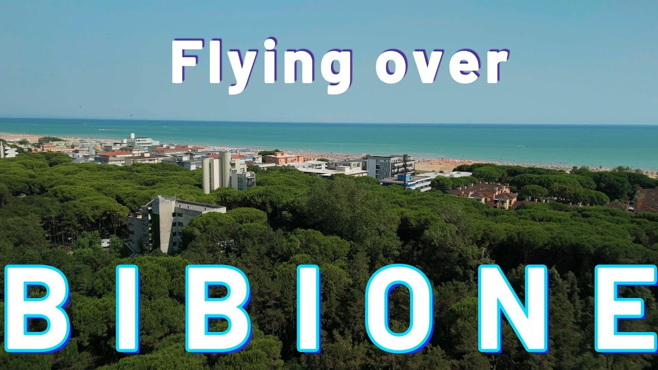 Flying over Bibione, Tagliamento river & Val Grande