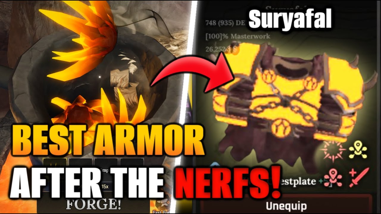 (NERFED!) How to Craft the BEST Armor After the Ore NERF! in The Forge ROBLOX