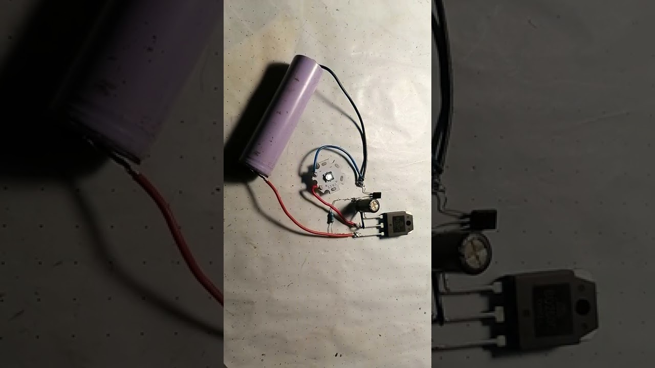 Test oscylatora z dioda led