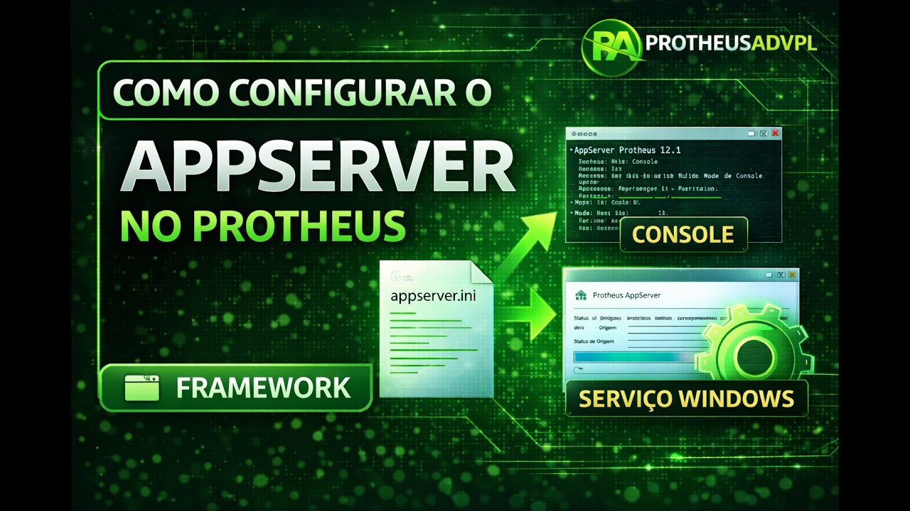 Como Configurar o AppServer no Protheus (appserver.ini) | Console e Servi&ccedil;o Windows