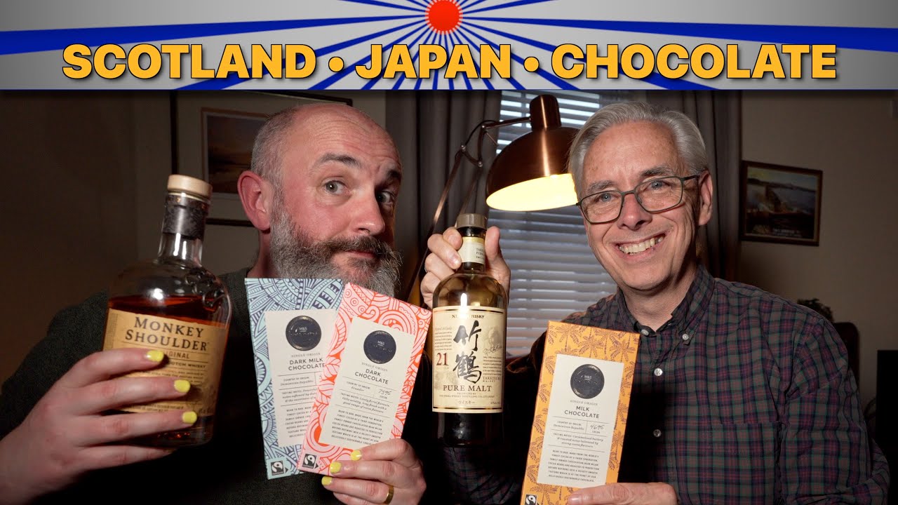 Nikka Taketsuru Pure Malt 21 Years Japanese Whisky + Chocolate + Monkey Shoulder