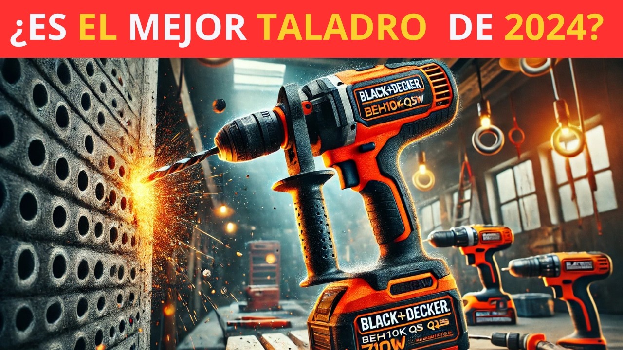 ¿Es el Taladro Percutor Black & Decker BEH710K-QS de 710W el Mejor para Bricolaje?
