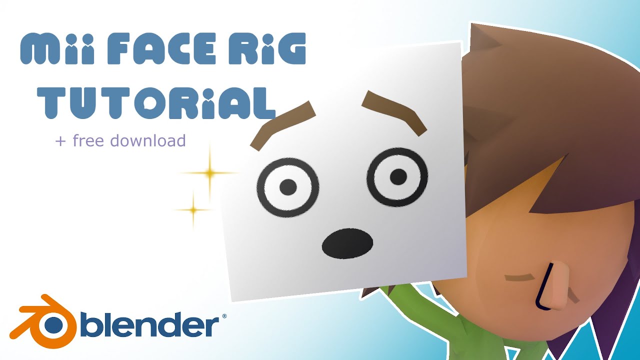 Mii FACE RIG TUTORIAL for blender