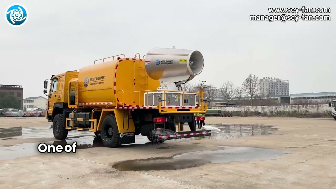 Revolutionizing Dust Control: The Power of Fog Cannon Trucks in Turkish Mines#dustsuppression