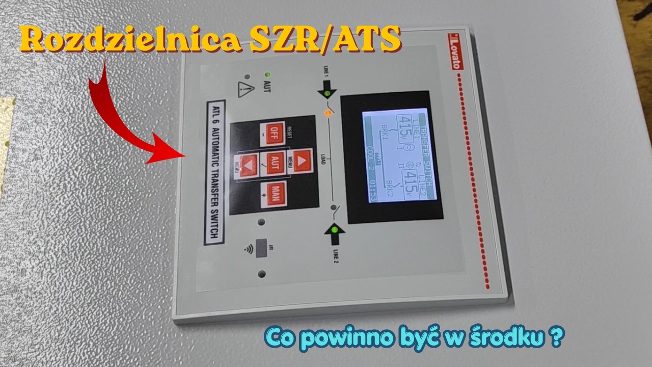 Rozdzielnica do automatycznego załączania rezerwy zasilania SZR/ATS⚡Co powinno być w środku❓