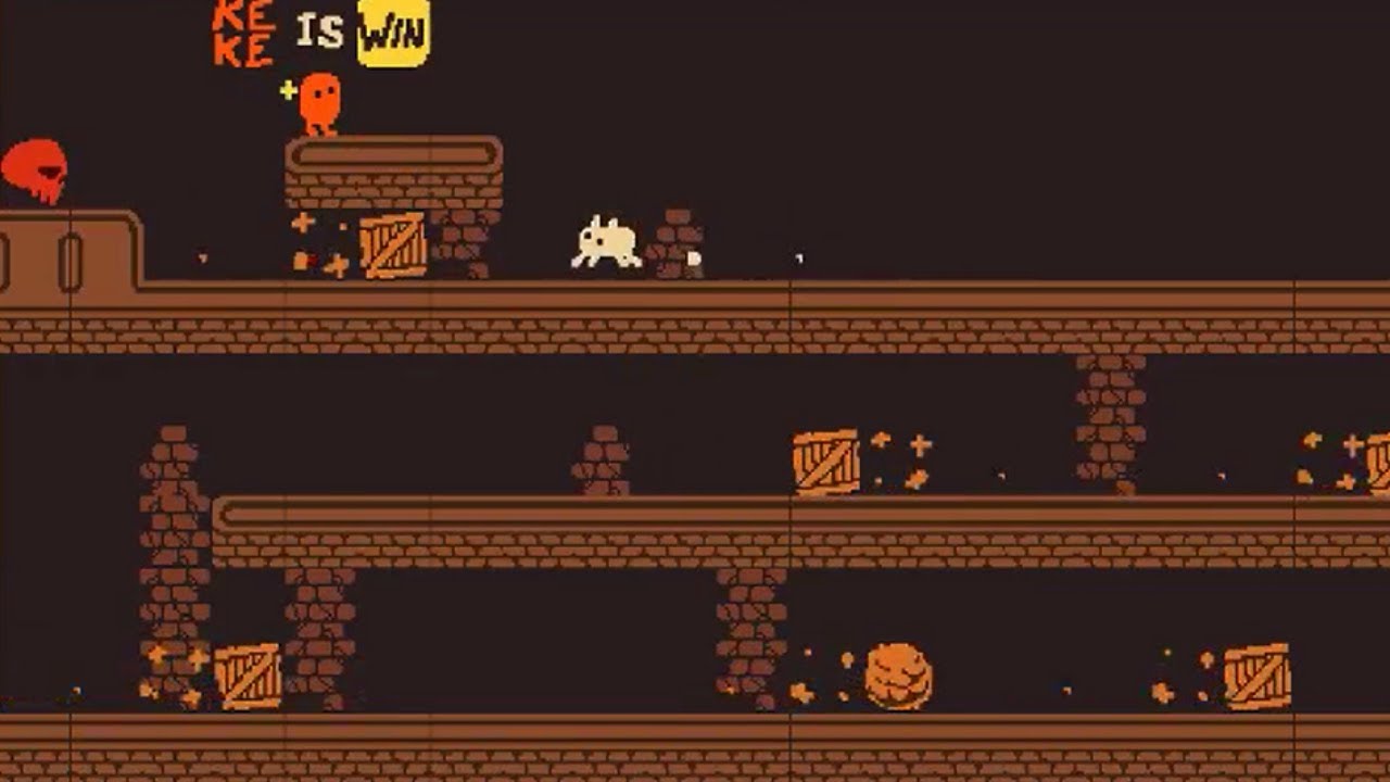 Donkey Kong recreated in Baba is You (Custom Level)
