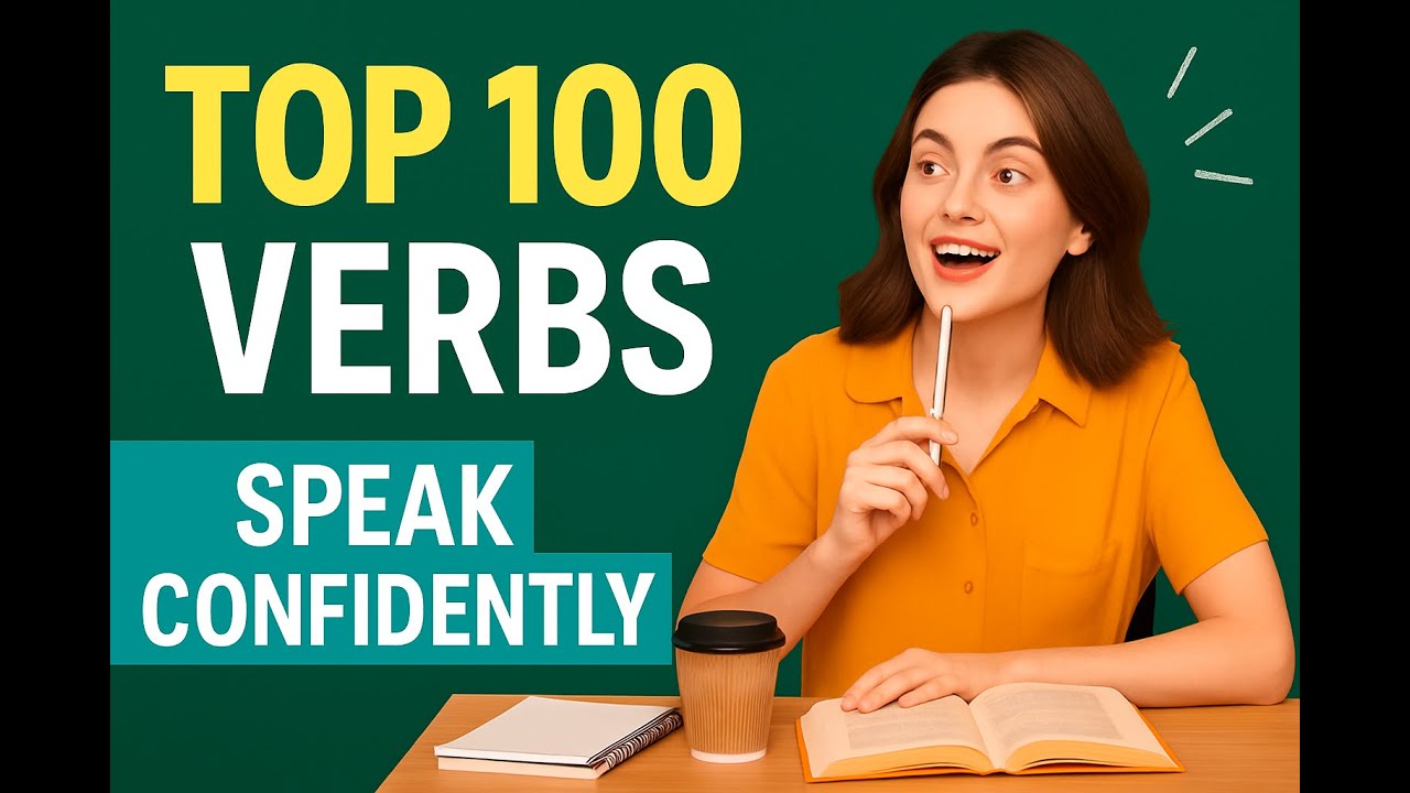 100 Most Common English Verbs – Speak With Confidence (A2–B1) | Use in Real Conversations