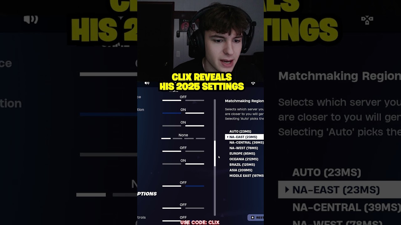 CLIX REVEALS HIS 2025 SETTINGS 😱