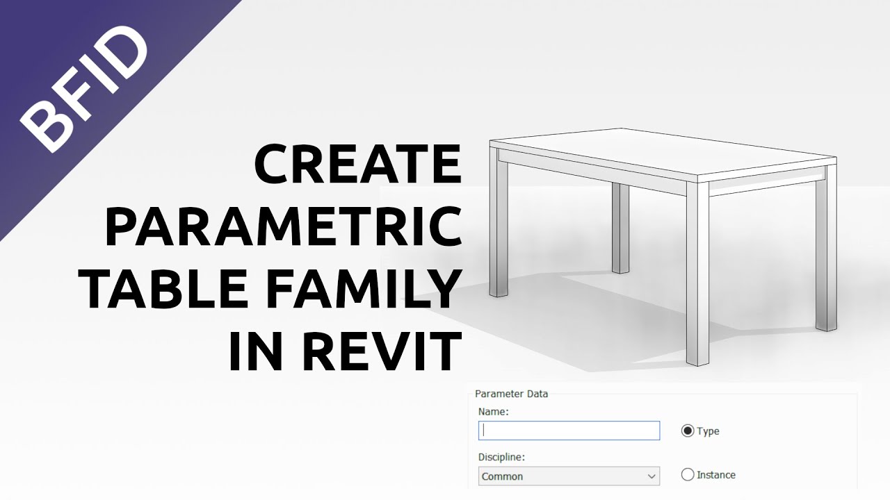 Create Parametric Table Family in Revit