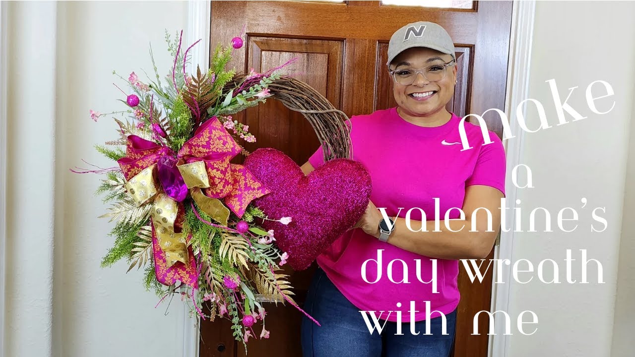 Valentine's Day Heart Wreath Tutorial