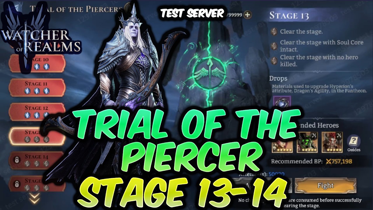 Trial of the Piercers 13-14 | Watcher of Realms (Test Server)