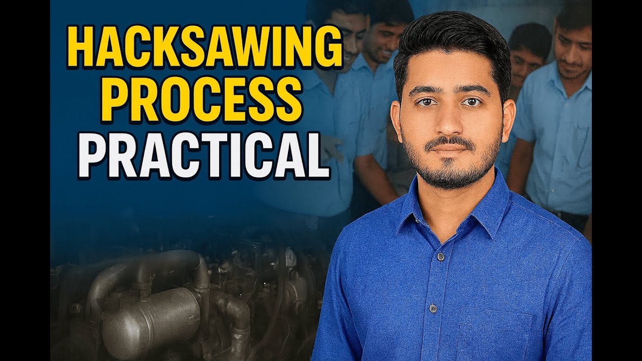 Hacksawing & Metal Cutting Practical | Trade Practical  | ITI College Workshop