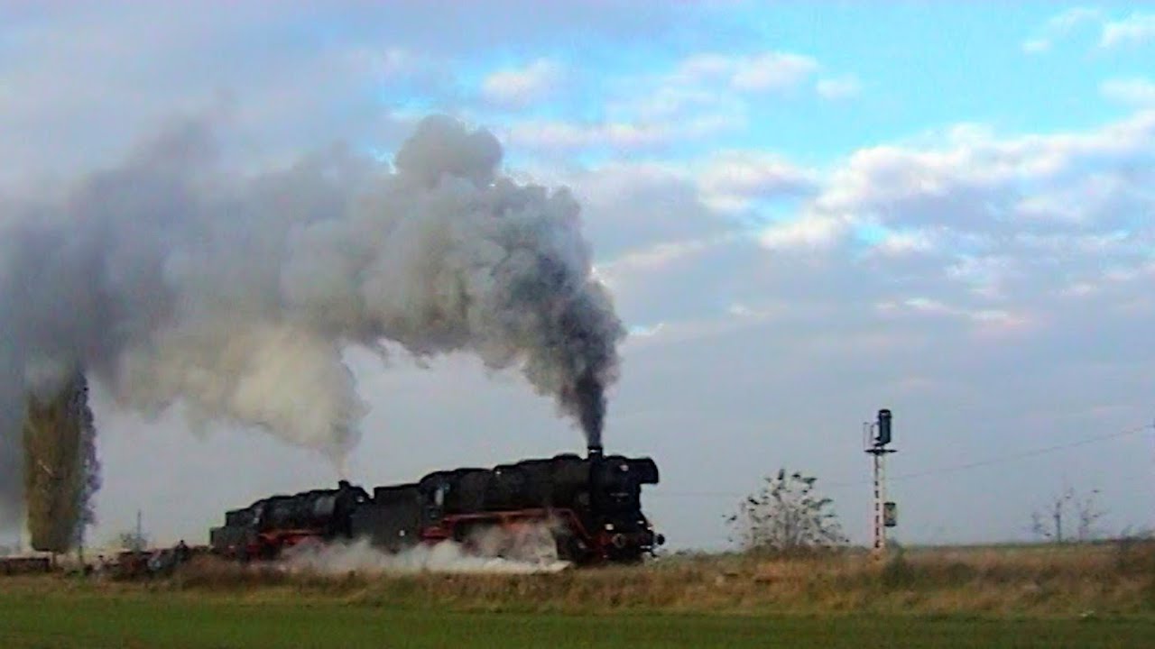 1200t Schotterzug mit Dampflok 44 1486 und 50 3695