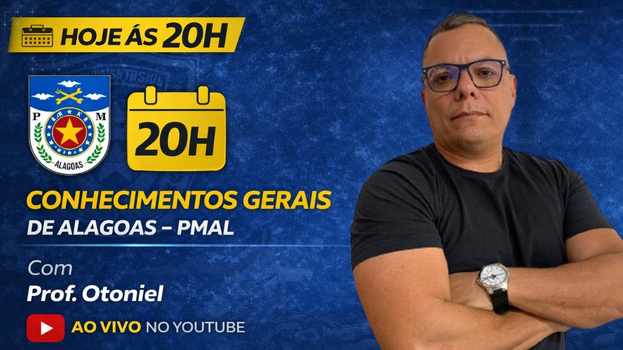 AUL&Atilde;O DE RESOLU&Ccedil;&Atilde;O DE QUEST&Otilde;ES DE CONHECIMENTOS GERAIS DE ALAGOAS PMAL 2026 - HD CURSOS