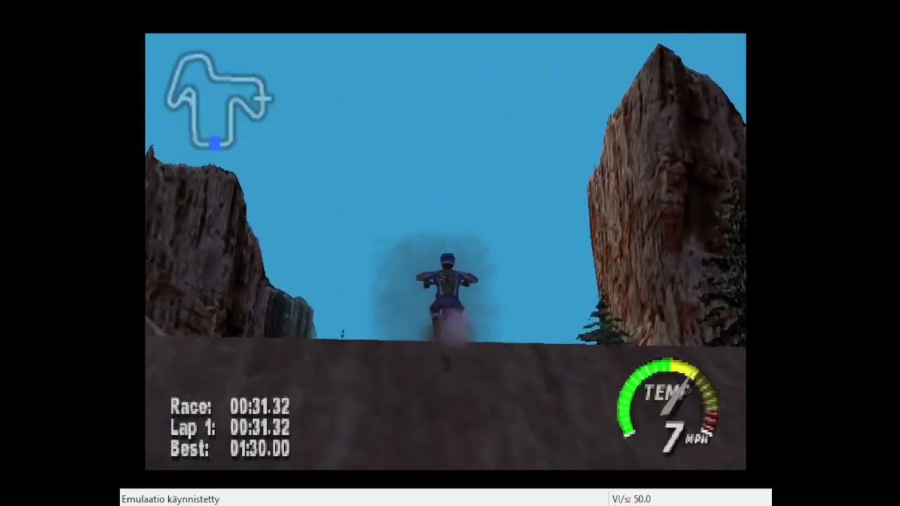 N64, PAL, Emulated, Excitebike 64, Time Trials, Mountain Quarry, 2:58.00, 1:25.36