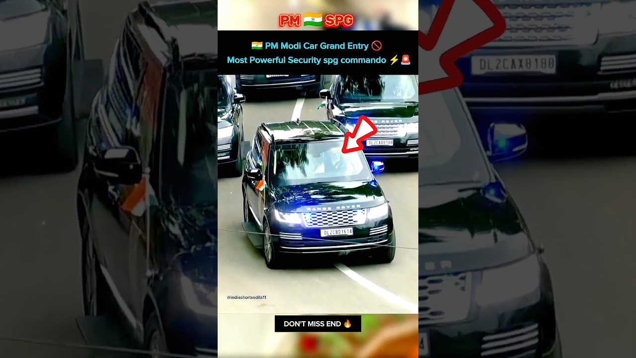 🧑&zwj;✈️- MOST POWERFUL SECURITY COVER 🚨 | PRIME MINISTER GRAND ENTRY 🇮🇳🛡️ #shorts #viral #trending