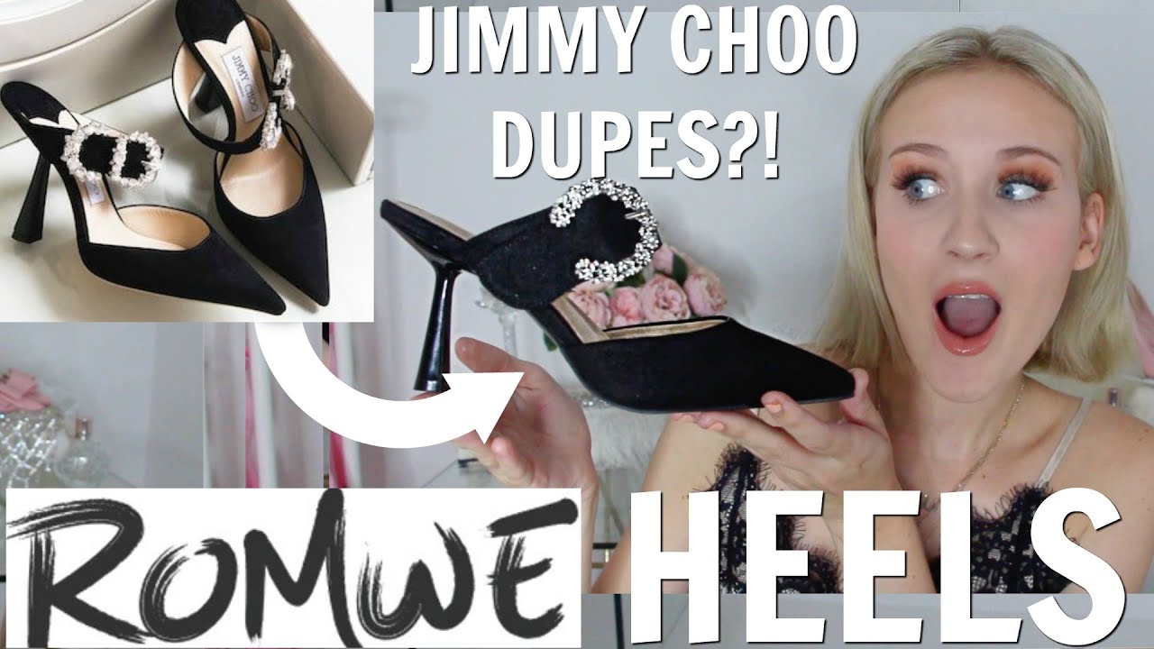 A VERY GLAM ROMWE HIGH HEEL HAUL - JIMMY CHOO DUPES?!