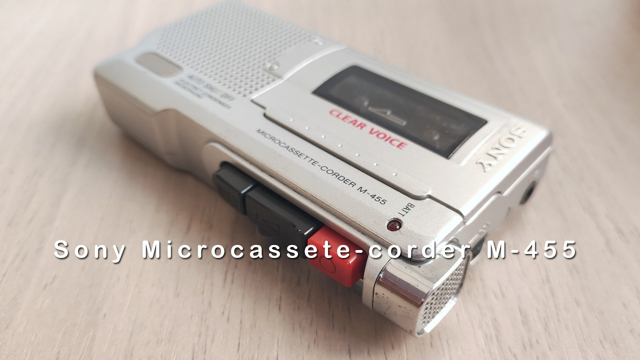 Sony M-455 MicroCassette-Corder Test