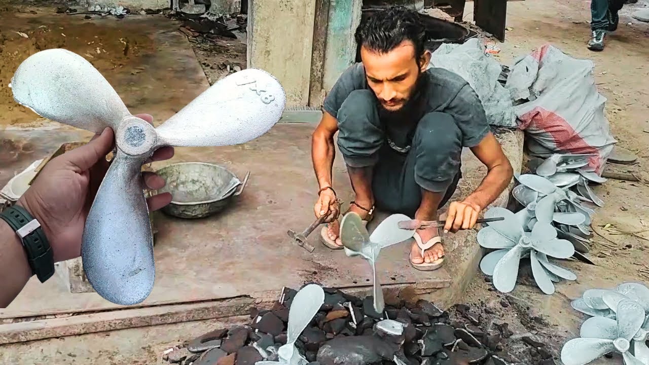 How to Make Ship Propeller with Metal Casting | Production Die Casting Aluminum | Under Making