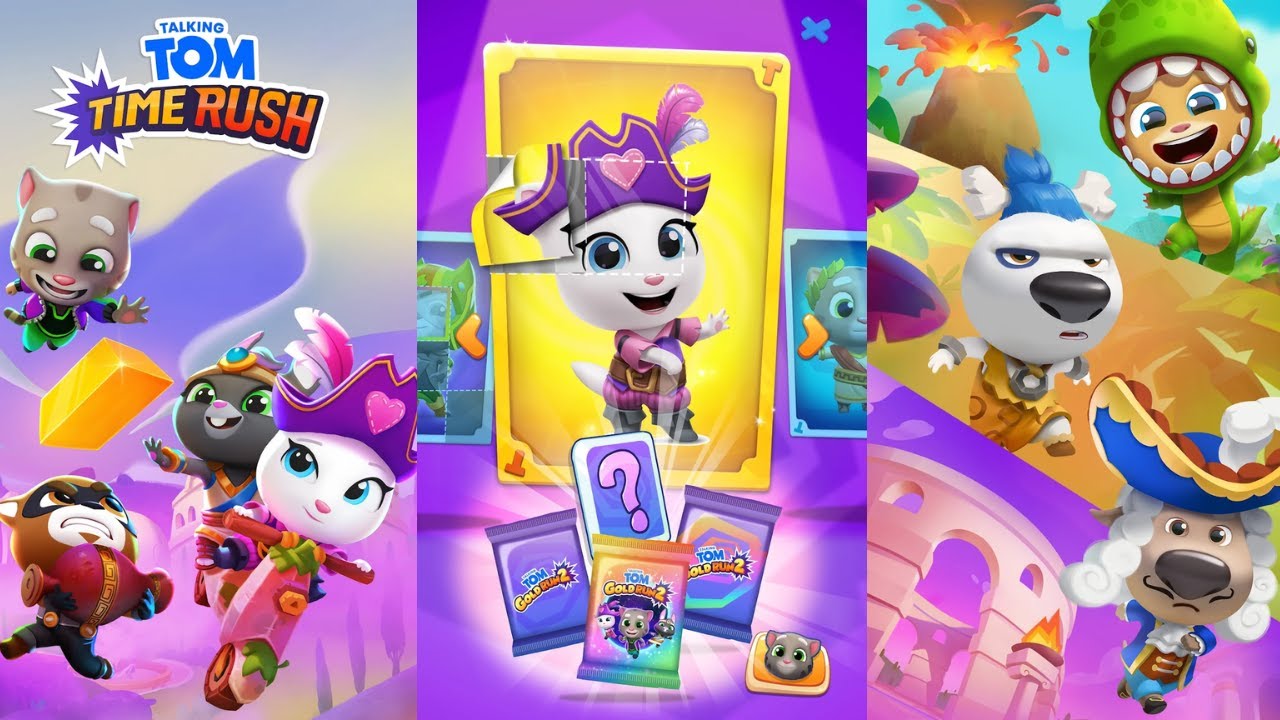 Talking Tom Time Rush Endless Runner Gameplay Walkthrough - Cat Endless Running Games