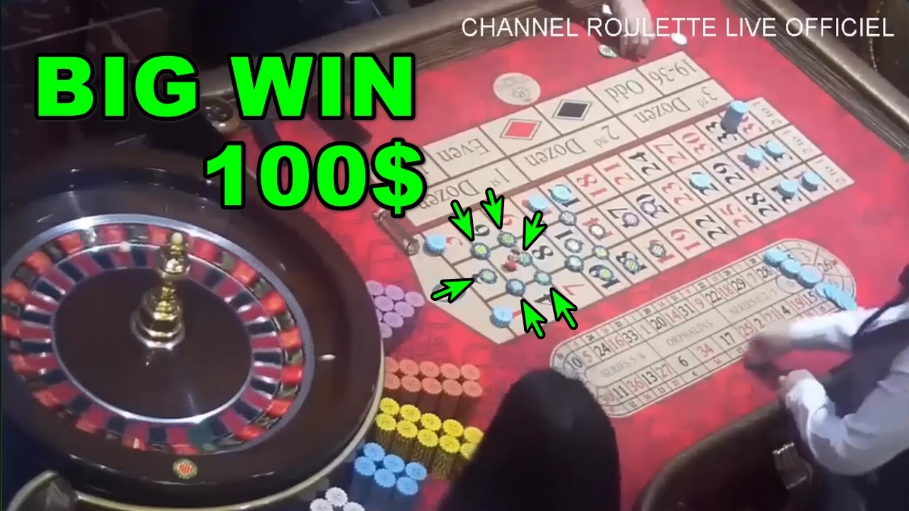 WATCH BIG WIN 100$ IN TABLE IN ROULETTE IN CASINO OF 22/02/2026