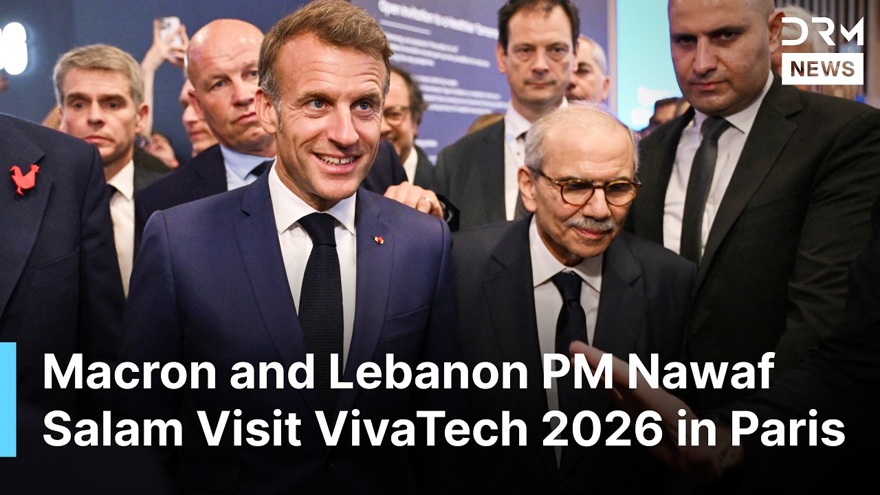 France's Macron Welcomes Lebanese PM Nawaf Salam at VivaTech 2026 Innovation Event in Paris | AI1N