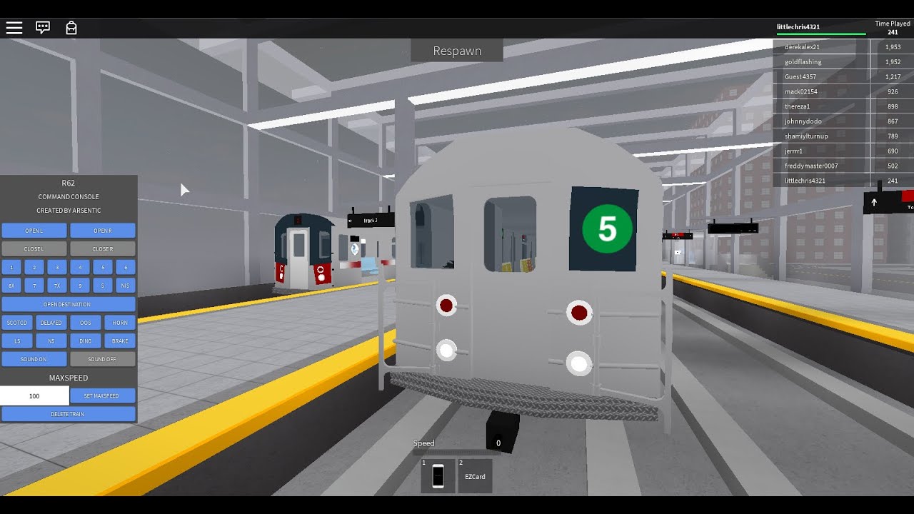 Driving An R62A (5) train At Subway Testing Remastered Game [Race w/ R142 (2)]