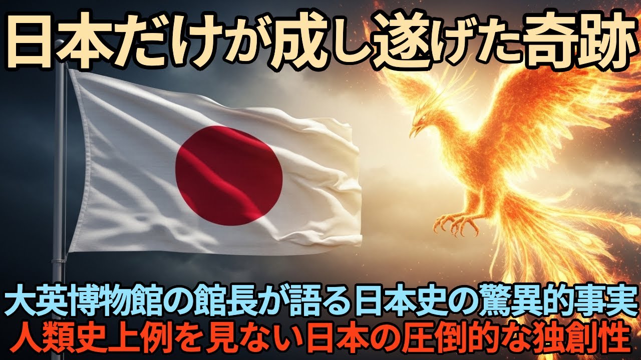 【海外の反応】日本だけが成し遂げた奇跡。大英博物館の館長が語る日本史の驚異的事実。人類史上例を見ない日本の圧倒的な独創性とは？【日本称賛】
