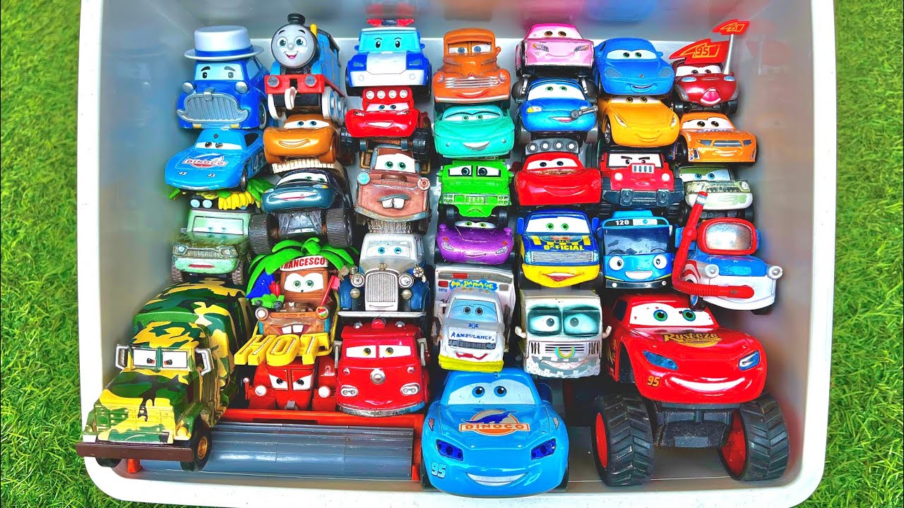 Disney Pixar Cars Unboxing Review | Lightning Mcqueen, Tow Mater, Doc Hudson, Sally Carrera, Cruz