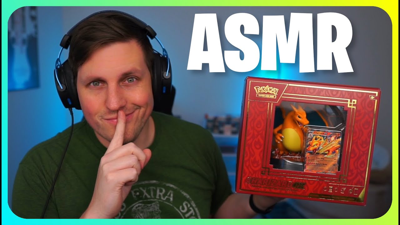 (ASMR) Pokémon Charizard EX Super-Premium Collection Unboxing!